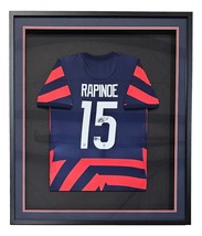 Megan Rapinoe Signé Encadré Bleu Nike USA Femmes Football Jersey - $579.47