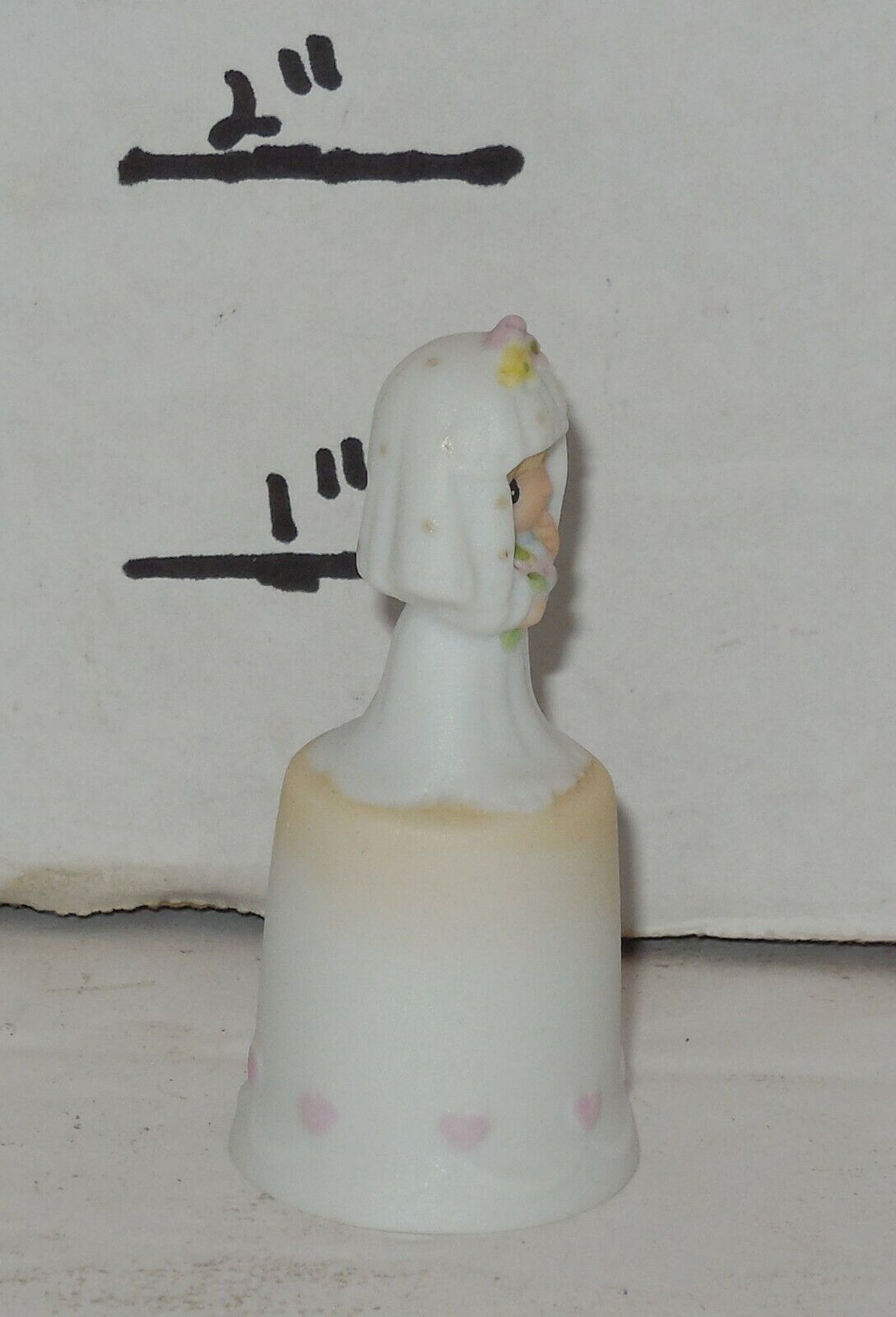 1985 Precious Moments The Lord Bless You And Keep You Thimble #100633 HTF Enesco Item image 9