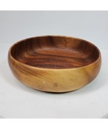 Vintage Asian Wood Serving Bowl 9.5&quot; Inch Round - $16.83