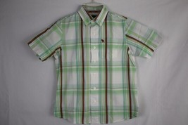 ABERCROMBIE KIDS Boy&#39;s Short Sleeve Button Front Shirt size M - £10.26 GBP