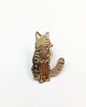 Gold Tone Fox Lapel Pin Hat Backpack Tac Caninae Die Cut Metal - £3.13 GBP