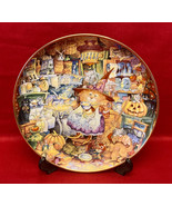 Bill Bell Scaredy Cats collector plate Halloween witch pumpkins Franklin... - $112.22 MXN