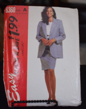 McCall&#39;s Stitch &#39;n Save 6360 Unlined Jacket, Top &amp; Skirt Pattern - Size 8/10/12 - £6.96 GBP