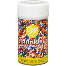 Rainbow Colorful Nonpareils Sprinkles, 3 oz Wilton - $5.22