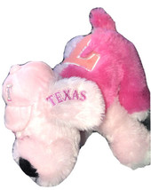 Forever Collectibles Texas Rangers Puppy Dog Plush Stuffed Animal Pink Hat MLB - £29.07 GBP