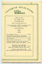 Cafe Promenade Favorite Selections &amp; Breakfast Menu August 1987 Boston MA - £14.05 GBP