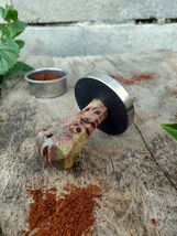 Coffee tamper, 58.5mm, Multicolored stabilized poplar wood, Stainless st... - $1,553.64 MXN