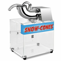 Costway Electric Snow Cone Machine Ice Shaver Maker Shaving Crusher Dual Blades - £309.46 GBP
