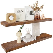 Rustic Floating Shelves, 36 Inch Wall Shelves For Bathroom, Bedroom, Hanging She - £65.63 GBP