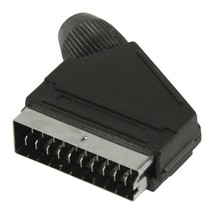 Scart Connector Scart Male (Black) - $3.47