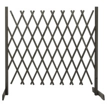  Garden Trellis Fence Gray 70.9"x39.4" Solid Firwood - $1,939.77 MXN