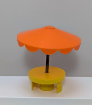 Fisher-Price Little People vintage Yellow Orange Swimming Pool Round Table - $9.89