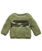 First Impressions Baby Boys 24M Camo Print Fuzzy Sherpa Fleece Sweatshirt NWT - £8.62 GBP