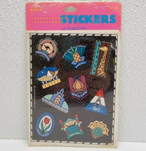 Vintage 1990 Hallmark Stickers Australia Egypt NYC Mexico etc. 4 Sheets - New!  - £8.55 GBP