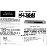Pioneer DT-550 DT505 Operating Instructions Manual Copy on 4G USB Stick - $26.55 CAD