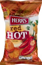 Herr's Red Hot Potato Chips - 8 oz. Bag (4 Bags) - £27.59 GBP