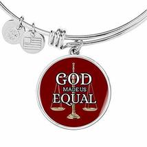Express Your Love Gifts God Made Us Equal Stainless Steel or 18k Gold Christian  - £24.49 GBP