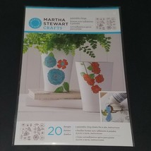 Martha Stewart Crafts Paintable Clings 20 Floral Designs 2 Sheets NEVER USED - £7.99 GBP