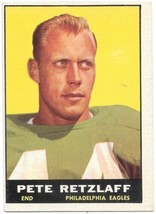 Pete Retzlaff Philadelphia Eagles NFL Trading Card #99 Topps 1961 VERY HI GRADE - £30.65 GBP