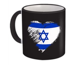 Israeli Heart : Gift Mug Israel Country Expat Flag Patriotic Flags National - £12.66 GBP