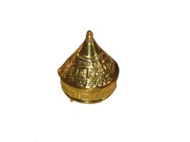 Moroccan mini tagine, small tagine to hold henna , dragees tagine, metal... - $18.05