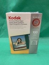 NEW Kodak Premium Photo Paper Gloss 100 Sheets Instant Dry 4x6 KG - £11.69 GBP