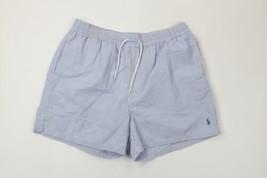 Vintage Ralph Lauren Mens Size 2XL XXL Striped Lined Shorts Swim Trunks Blue - £34.67 GBP
