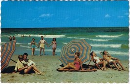 Postcard Sun Fun Greetings From Long Point Beach Lake Erie Ontario - £3.16 GBP