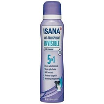 Isana Invisible Deodorant Spray 0% Alcohol 150ml -FREE Shipping - £7.02 GBP