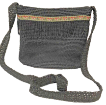 Marlo Handbags Womens Crossbody Fabric Purse Beaded 9 x 8 x 2.5 inches B... - $16.41