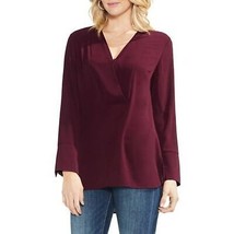 NWT Womens Size Small Vince Camuto Purple Layered V-Neck Blouse Top - £25.83 GBP