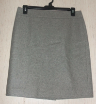 Excellent Womens J.Crew Gray Wool Blend Lined Skirt Size 10 - £29.86 GBP
