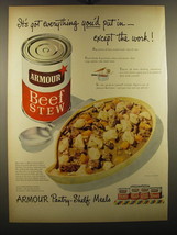 1950 Armour Beef Stew Ad - It&#39;s got everything you&#39;d put in - except the work - £14.61 GBP