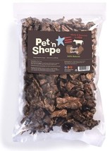 Pet n Shape Beef Lung Dog Treat - 1 lb - £27.12 GBP