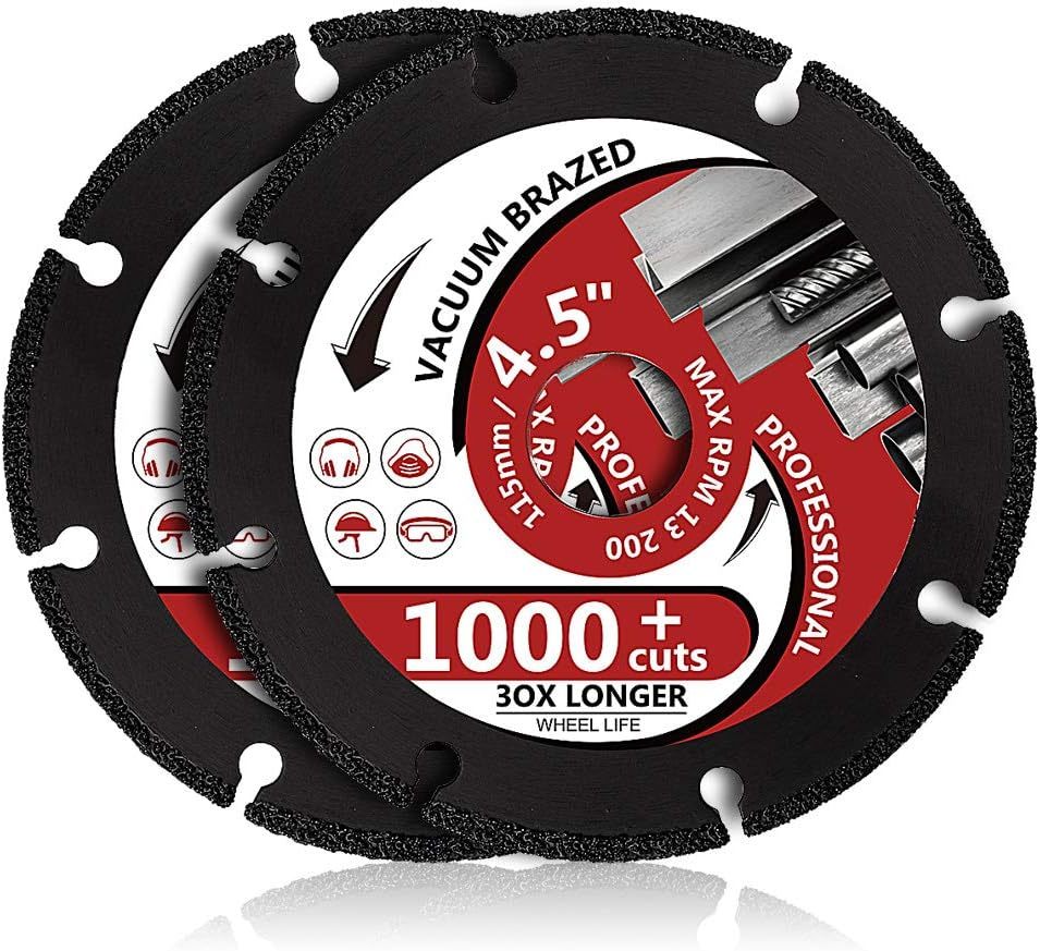 2Pcs/Lot 4.5&quot; Diamond Metal Cutting Disc Diamond Cut Off Wheel For All, ... - $37.99