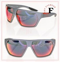 Prada Linea Rossa Active 08U Silver Red Mirrored Sport Sunglasses PS08US Wrap - £186.97 GBP