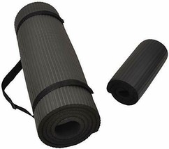 All-Purpose 1/2-Inch Extra Thick High Density Anti-Tear Exercise Yoga Mat - £30.11 GBP