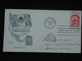 1960 Mexican Independence First Day Issue Envelope Stamp Artmaster - $2.50