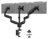 Triple Monitor Desk Mount - Articulating Gas Spring Monitor Arm, Removab... - £148.00 GBP