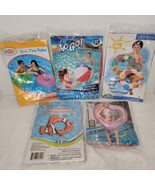 LOT OF 5 POOL FLOATS - Beach Ball Tubes Heart Fish Inflatable Swim Toys - $44.54
