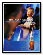 Michelob Light Send Over a Beer Print Ad Vintage 2002 Magazine Advertise... - $9.70
