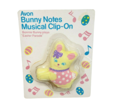 Vintage Avon Bunny Notes Musical CLIP-ON Bonnie Yellow Rabbit NON-WORKING Toy - £14.95 GBP