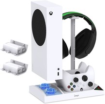 Upgraded Vertical Cooling Fan Stand For Xbox Series S, Dual Controller Charging - £51.82 GBP