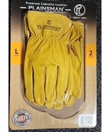 Two (2) Pair ~ Plainsman™ Premium Cabretta Leather Gloves ~ Large (L) ~ ... - £29.41 GBP