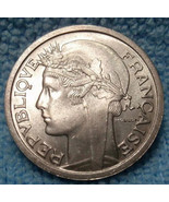 France 1 Franc, 1959 Gem Unc~Last Year~Cornucopias~Laureate Head~Free Ship - £4.85 GBP