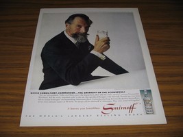 1963 Print Ad Smirnoff Vodka Commander Edward Whitehead Schweppes President - $14.10