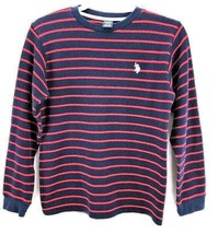 U S Polo Assn Boys Knit Feel size 14/16, Navy with Red Stripe - $7.84