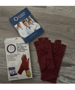Doctor Developed Maroon Compression Unisex Gloves Arthritis Gloves 1 Pai... - $17.80