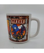 Vintage 90s Texas Souvenir Coffee Cup Mug Nasa Cowboys Capitol Flag Oil ... - £5.32 GBP