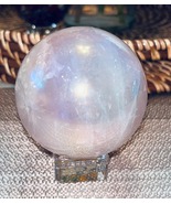 Aura Rose Quartz Sphere with Stand Healing Crystals  - $70.00